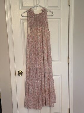 entro Pink and Blue Maxi Dress